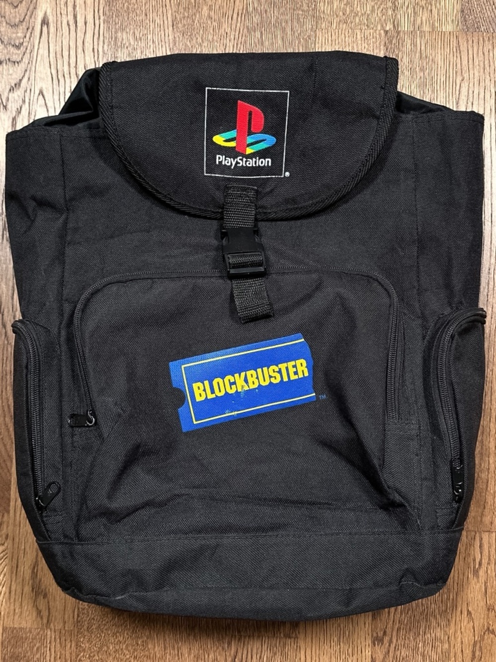 Vintage 90s Sony Playstation 1 x Blockbuster Video Promo Backpack